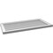 Ekena Millwork Vertical Surface Mount PVC Gable Vnt: Non-Functional, w/2"W x 1-1/2"H, Brickmould Frame, 36"W x 18"H GVPVE36X1802SN - alternate 2